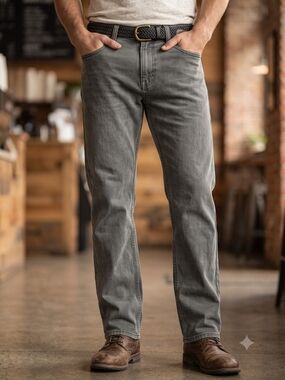 RSQ Straight Leg Gray Jeans Denim Gorpcore Normcore Streetwear Utility